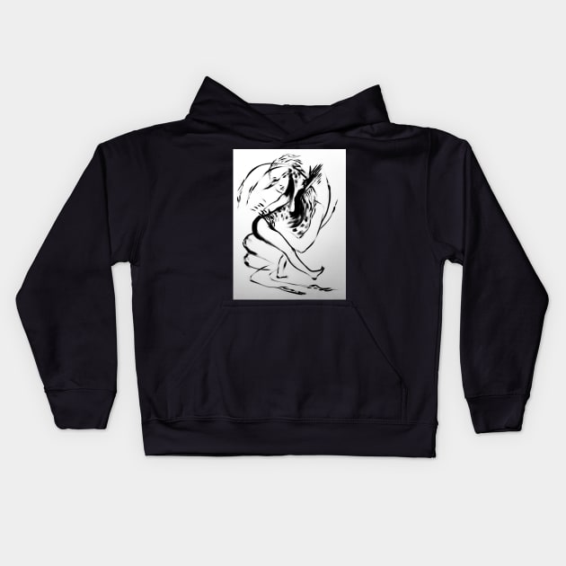 Jazz dance Kids Hoodie by spacedivers